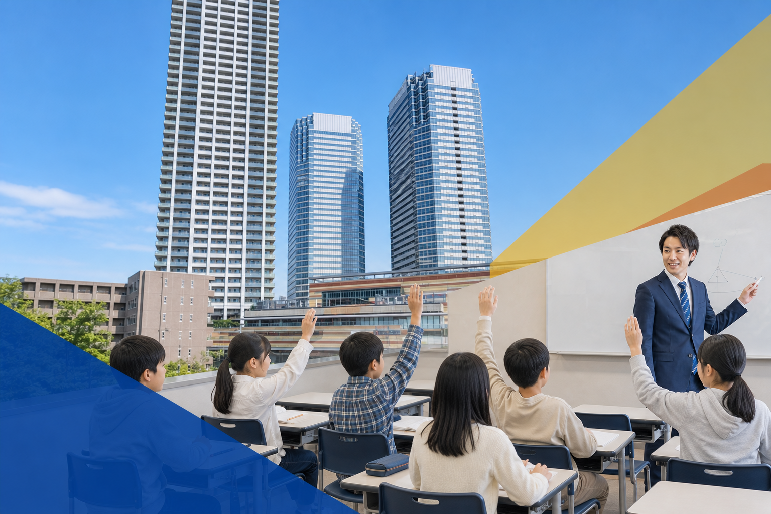 講師と一緒に学ぶ生徒