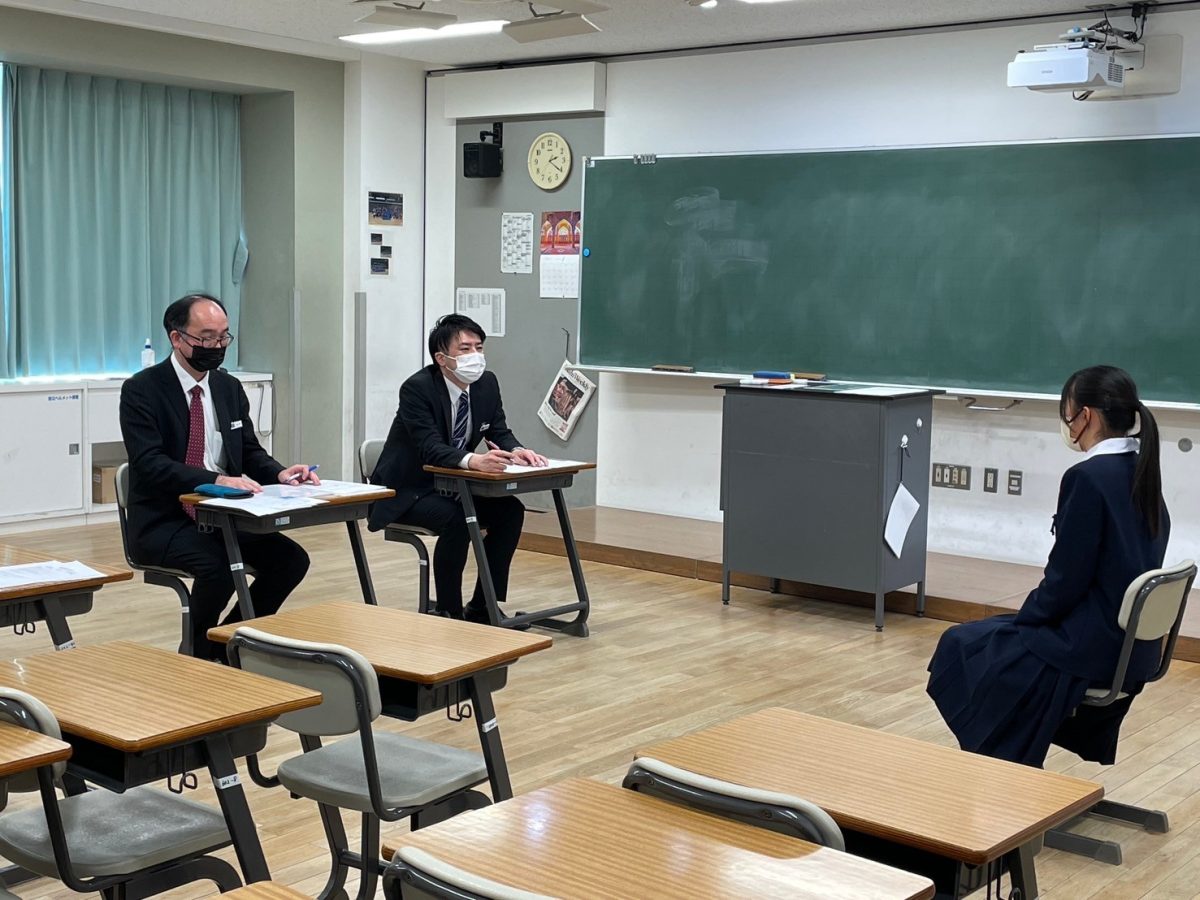 昨年度特訓の様子：推薦面接練習